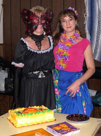 Dawn and Danielle with the Cake